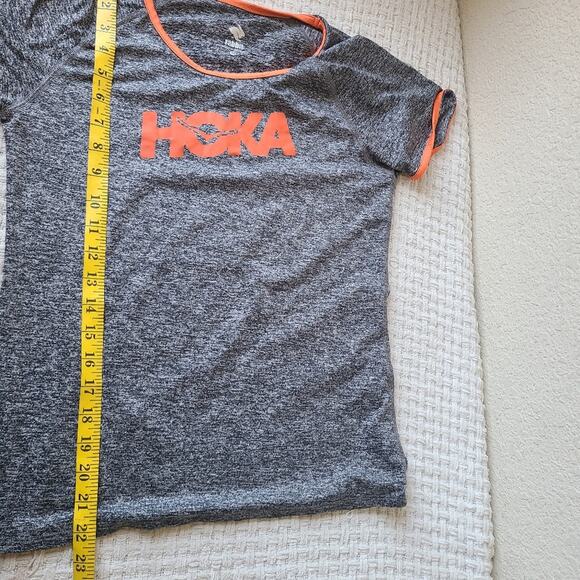Rabbit Hoka Heather Gray and Bright Orange Tee Women's Size M - Picture 4 of 9